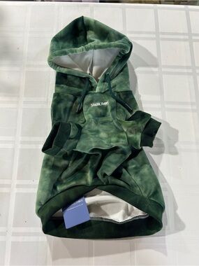 Spark Paws Green Tie-Dye Dog Hoodie